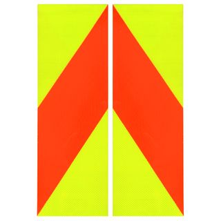 Hazard Panels 600 x 200 Double Sided (Pair) - PVC