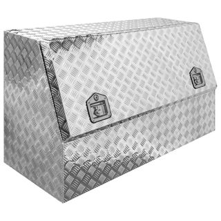 MTW Aluminium Chequer Plate Deepdish Toolbox - 1210x500x700mm