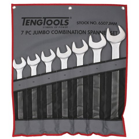 Teng Tools 7 Piece Metric Combination Spanner Set