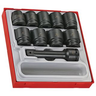 Teng Tools 16 Piece 3/4 Inch Drive Metric Impact Socket Set