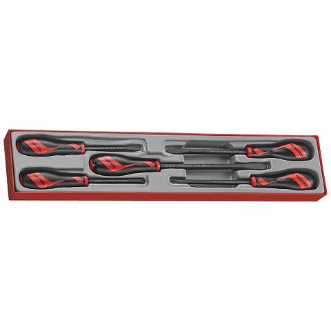 Teng Tools 5 Piece Power Thru Screwdriver Set