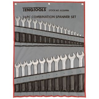 Teng Tools 26 Piece Metric Combination Spanner Set