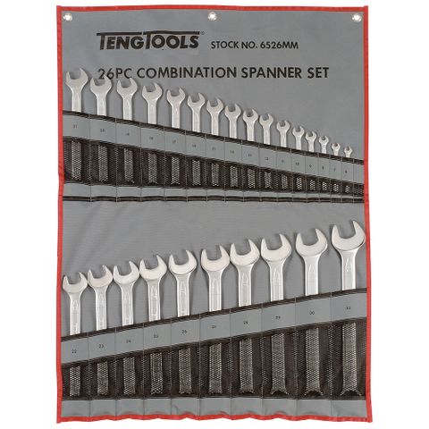 Teng Tools 26 Piece Metric Combination Spanner Set