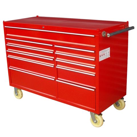 MTW 11 Drawer Toolbox Roller - Red