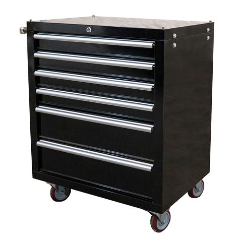 MTW 6 Drawer Toolbox Roller - Black