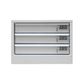 MTW Powder Coated 3 Drawer Service Cabinet - 550x450x400mm