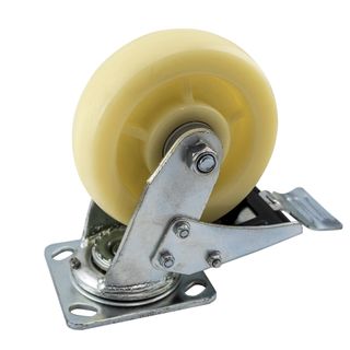 6" Swivel Castor Wheel with Brake - White