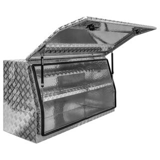 MTW Aluminium Chequer Plate Ute Toolbox - 1400x500x700mm