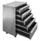 MTW 5 Drawer Toolbox Roller - Stainless Steel