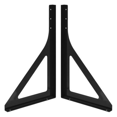 Black Toolbox Mounting Brackets Pair - 1005x620x50mm