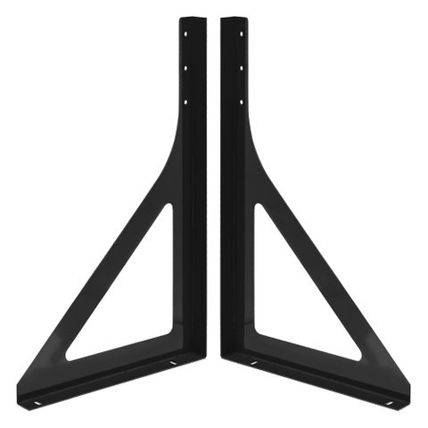 Black Toolbox Mounting Brackets Pair - 1005x620x80mm