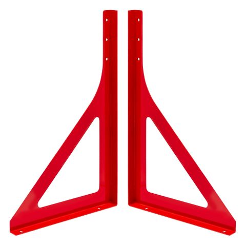 Red Toolbox Mounting Brackets Pair - 1005x620x50mm