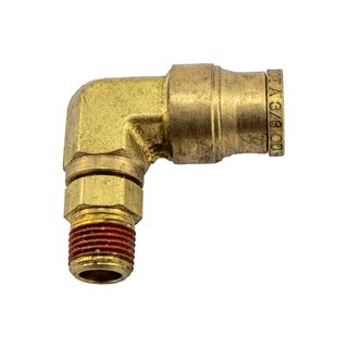 DMPLS 3/8" - 1/8" NPT Male Connector Swivel 90 Elbow