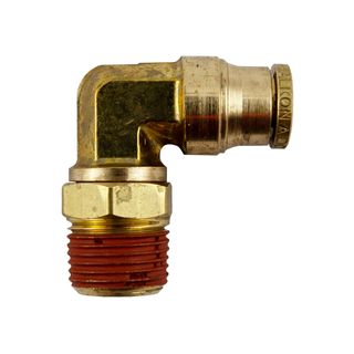 DMPLS 3/8" - 3/8" NPT Male Connector Swivel 90 Elbow