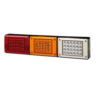 Lucidity H-DUTY Tri Rear Combo Stop Tail - Reverse - Amber Progressive Indicator