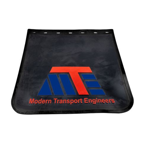 Mud Flap 24x24 MTE Moulded Black PVC Rubber - No Border