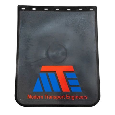 Mud Flap 24x30 MTE Moulded Black PVC Rubber