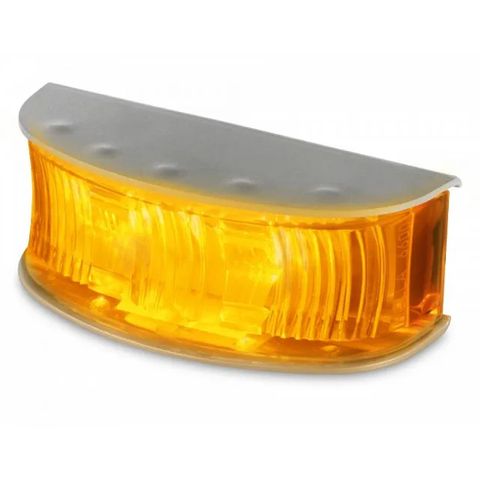 Hella Amber Lamp Polished -  Stainless Steel Housing