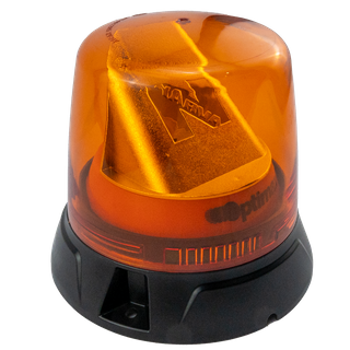 10-33V Optimax LED Rotating Beacon Flange (Amber)