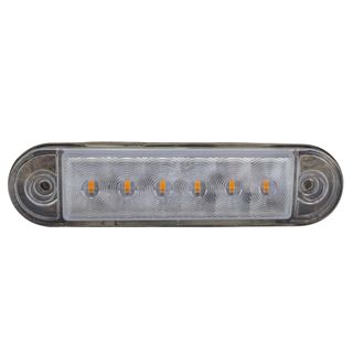 LED Clear Lens Amber Marker Light