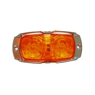 Lucidity Amber Led Marker Lamp With Chrome Guard