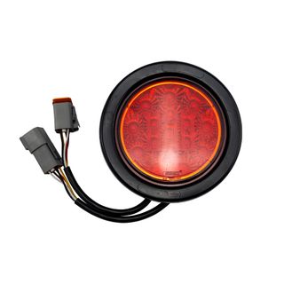 Lucidity LED Stop / Tail Light - 4" Round With Rubber Grommet