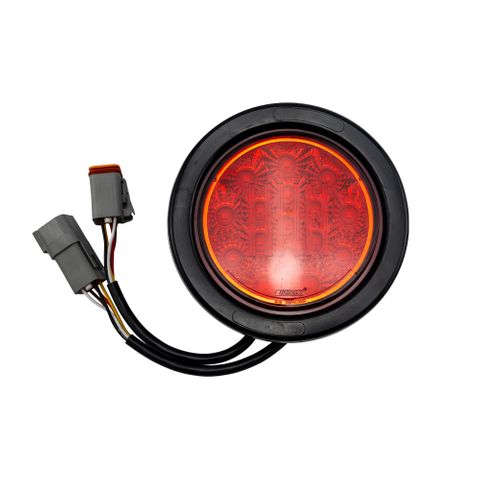 Lucidity LED Stop / Tail Light - 4" Round With Rubber Grommet