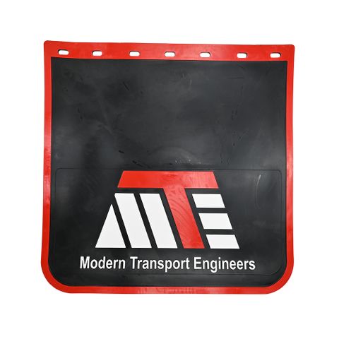 Mud Flap 24x24 MTE Moulded Black PVC Rubber