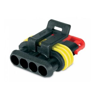 Hella Super Seal Connector - 4 Pole Plug (3 In Pack)