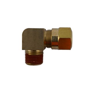 DQPL 1/2 x 3/8NPT  90 deg Male Elbow Compress Type