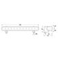 Hella LED Light Bar 350mm With Plastic Bracket - Pencil Beam