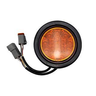 Lucidity LED Indicator Light - 4" Round With Rubber Grommet