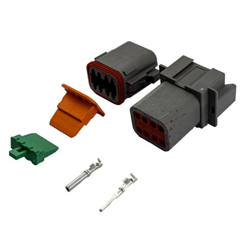 Deutsch DT-8 P8  Connector Plug Kit Male & female set with terminals