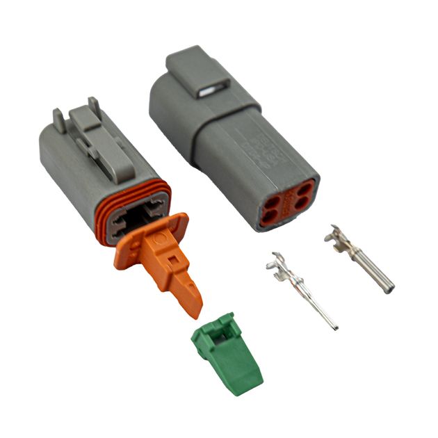 Deutsch DT-4 P4 Connector Plug Kit Male & female set with terminals ...