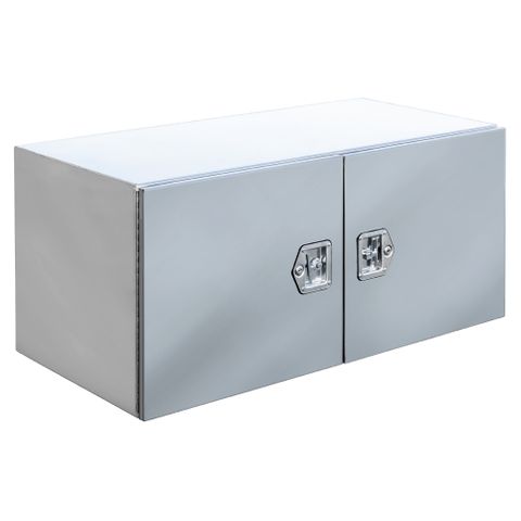 MTW Horizontal Opening Toolbox - 1200x550x600mm - Aluminium & Polished Stainless Steel