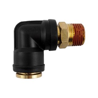 CDPLS 8mm x 3/8" NPT Male Connector Swivel 90 Elbow