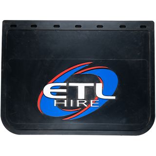 Mud Flap 24x18 ETL Printed Black PVC Rubber