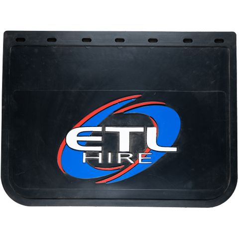 Mud Flap 24x18 ETL Printed Black PVC Rubber