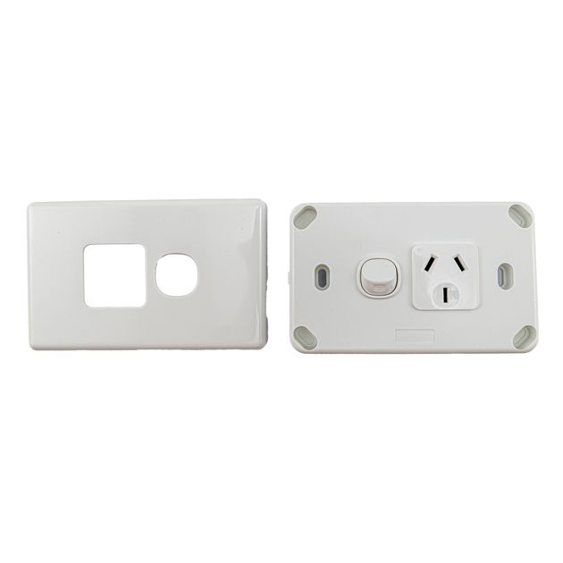 Single 3 Point Power Point GPO1 + Face Plate Single Phase | Mike's ...
