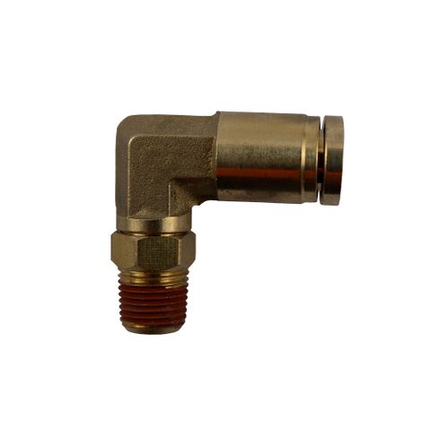 DMPLS 8mm - 1/8" NPT Male Connector Swivel 90 Elbow