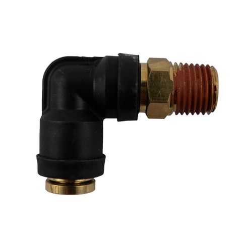 CDPLS 8mm x 1/4" NPT Male Connector Swivel 90 Elbow