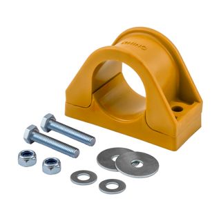 Plastic Mud Guard Mounting Clamp - Mustard Yellow - PLCL-117