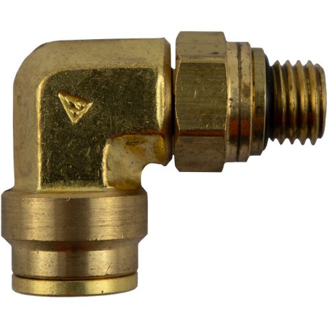 DMPLS 12mm x M12 Male Connector Swivel 90 Elbow