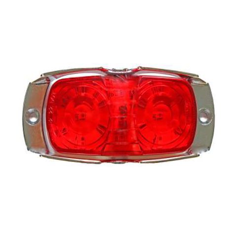 Lucidity Red Led Marker Lamp With Chrome Guard