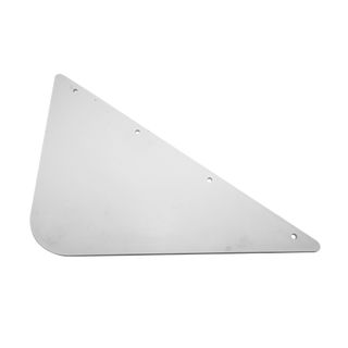 MTE Link-Wing Inner White Plastic Mud Flap - 517W x 407L x 6mm