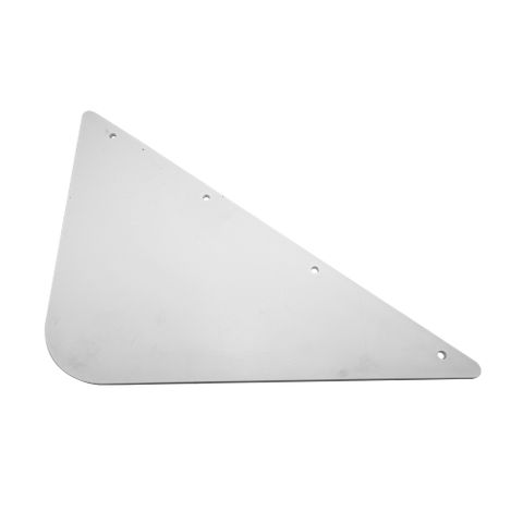 MTE Link-Wing Inner White Plastic Mud Flap - 517W x 407L x 6mm