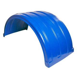 Plastic Standard Mud Guard Front Steer Singles - Medium Blue - PL1204-326