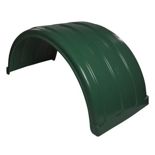 Plastic Standard Mud Guard Front Steer Singles - Dark Green - PL1204-208