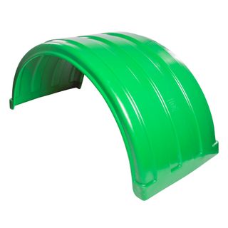 Plastic Standard Mud Guard Front Steer Singles - Green - PL1204-209