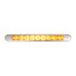 Lucidity Amber LED Slim Line Multi Volt - Black Stainless Surround